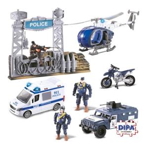 Playset Polizia Con Veicoli