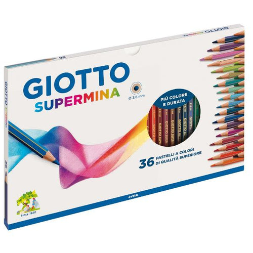 Pastelli Legno Giotto Supermina A 36 Punta 3.8Mm