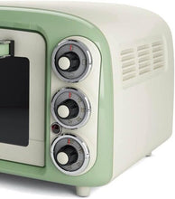 Carica l&#39;immagine nel visualizzatore di Gallery, Ariete Forno Vintage Verde (0979/04)  18L  3 Posizioni Cottura  Timer 60 Min  1380W
