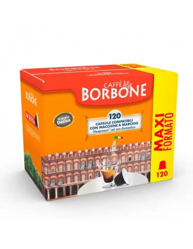 Caffe'' Borbone Miscela Decisa (Nera)  Box 120 Capsule Compatibili Nespresso